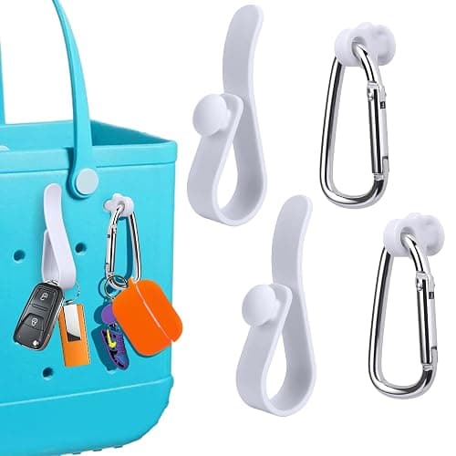 Mity rain Key Holder for Bogg Bag, Accessories for Bogg Bags Original X Large, Insert Charm Carabiner Keychain for Beach Bag - Image 1