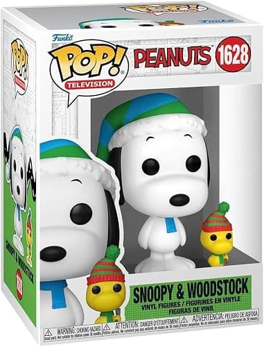 POP Holiday: A Charlie Brown Christmas - Snoopy & Woodstock Funko Vinyl Figure (Bundled with Compatible Box Protector Case) Multicolored 3.75 inches thumbnail 3