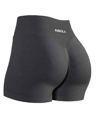 AUROLA Influence Workout Shorts for Women,2.5 3.5 4.5 5.5 6.5 No Roll Up Squat Proof Scrunch Seamless Compression Gym Short - Image 1