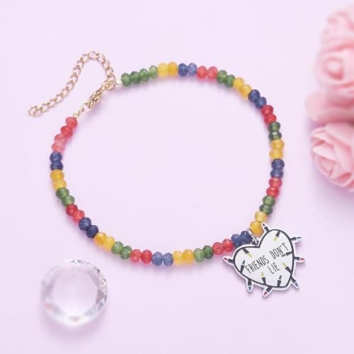 Friends Don't Lie Merchandise Friendship Natural Stone Bracelet Gifts Halloween Collection Gift thumbnail 4