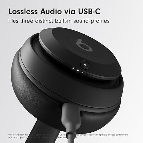 Beats Studio Pro - Premium Wireless Over-Ear Headphones- Up to 40-Hour Battery Life, Active Noise Cancelling, USB-C Lossless Audio, Apple & Android Compatible - Black thumbnail 6