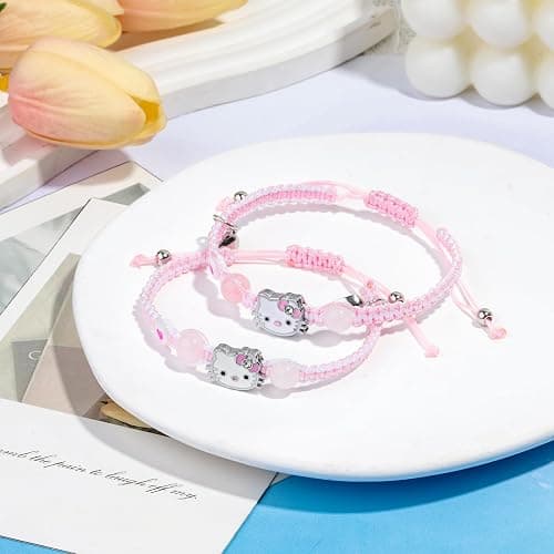 XMITHJLS Couples/Friendship Matching Bracelets, Spider/kitty Bracelets Set, Valentine's Day Birthday Jewelry Gifts for Gf and Bf Soulmate, Matching Gifts for Husband&Wife Son&Daughters BFF thumbnail 3