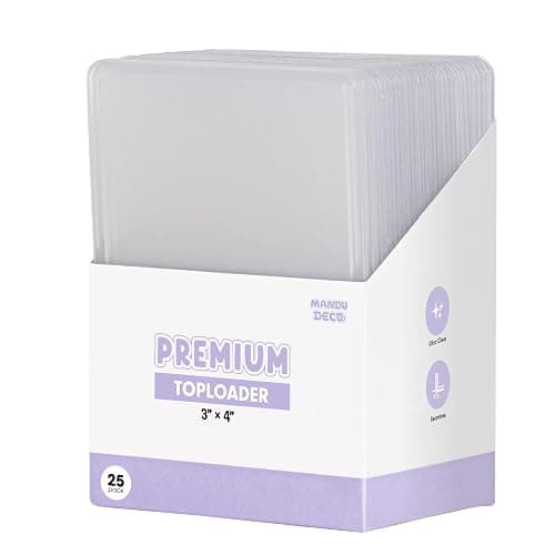 Mandu Deco Toploaders for Kpop Album Photocards or Trading Cards, 3" x 4" (Pack of 25) - Image 1
