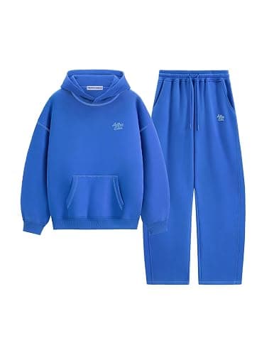 Aelfric Eden Sweatsuits Women 2 Piece Outfit Fall Fleece Tracksuit Matching Oversized Hoodies Baggy Sweatpants Set - Image 1