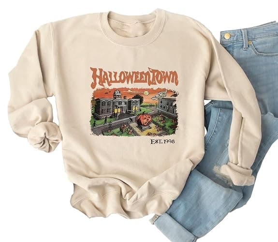 Yimoya Sanderson Witch Museum Sweatshirt Womens Funny Halloween Pullovers Hocus Pocus Blouse Tops - Image 1