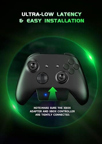 RYR Wireless Gaming Headset for Xbox Series X|S, Xbox One, PS5, PS4, Mac, Bluetooth 5.3, 3D Surround Sound, Rotatable Earmuffs, Gaming Headphones with Noise Canceling Microphones-Blackgreen thumbnail 2