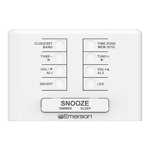 Emerson CKS1500 SmartSet Dual Alarm Clock Radio with AM/FM, 0.9” Blue LED Display, 4-Level Dimmer, Blue Accent Light, Sleep Timer & Auto Time Setting thumbnail 5