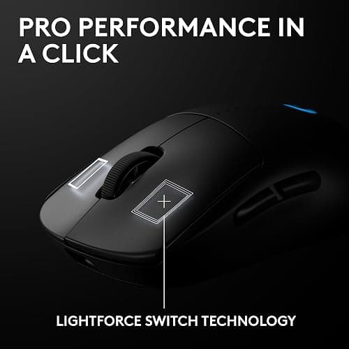 Logitech G PRO 2 Lightspeed Wireless Gaming Mouse, Right- or Left-Handed Mouse with up to 4 Customizable and Switchable Magnetic Side Buttons, 44K DPI Sensor, USB-C Charging, for PC/Mac - Black thumbnail 7