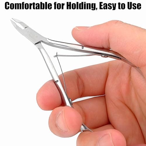LePinko 4 Packs Upgraded Cuticle Trimmer kit, Sharp Dead Skin Clipper, Labor-saving Cuticula Remover for Fingernail Toenail, Manicure Pedicure Tool for Women Men, 5mm Jaw - 4PACK thumbnail 7
