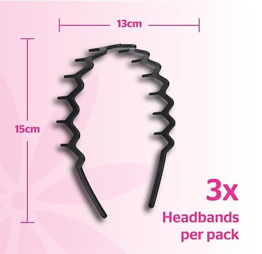 Brushworks Neutral Zig Zag Headbands – 3 Pack | Stylish Wavy Hair Bands for Women & Girls | Comfortable, Non-Slip, Everyday Hair Accessories thumbnail 5
