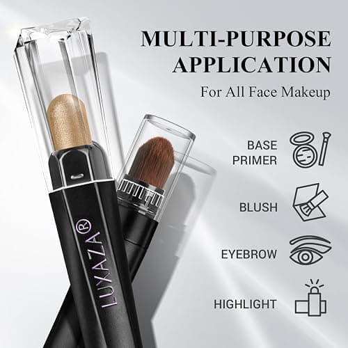 LUXAZA PRO Brown Eyeshadow Stick Makeup Set 10PCS, Neutral Shimmer And Matte Cream Eye Shadow Palette, Metallic Bronze Smoky Eyeliner Brightener Crayon Pencil Kit, Ideal Gift for Women -Espresso thumbnail 7
