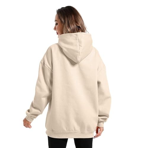 Weetiotio Oversized Cute Mushroom Dino Print Hoodies for Womens Kawaii Cartoon Sweatshirt Teen Girls Cotton Fleece Sweaters thumbnail 3