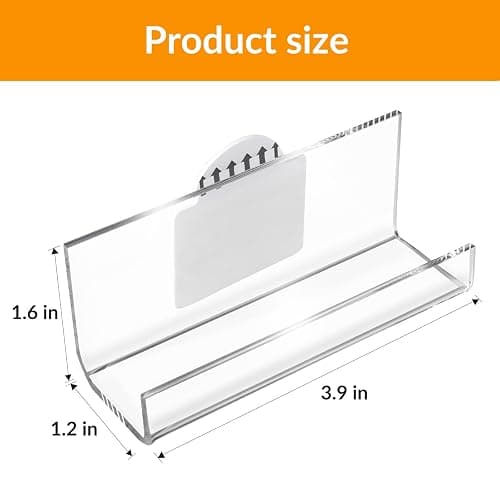 Kalami 6 Pack Vinyl Record Holder Wall Mount No Drill, Self Adhesive Acrylic Record Shelf Display Racks for LP Album Covers CD Book Pictures thumbnail 3