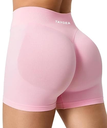 TAYOEA Sport Shorts Damen Scrunch Kurze Sporthose Push Up Kurze Leggings Butt Lifting Gym Short Nahtlose Workout Radlerhose Damen thumbnail 2