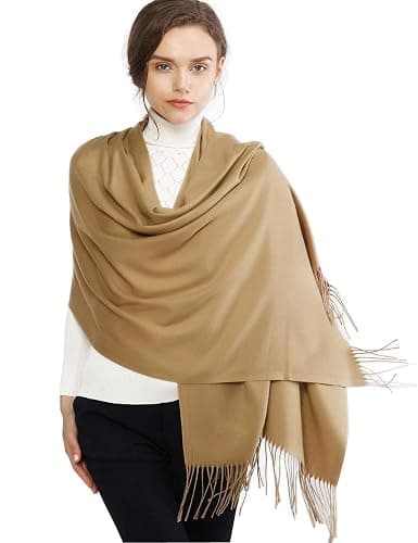 RIIQIICHY Women's Scarf Pashmina Shawls and Wraps for Evening Dress Bridesmaid Wedding Bridal Winter Warm Long Large Scarves - Image 1