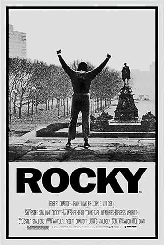 POSTER STOP ONLINE Rocky - Movie Poster (Regular Style - Victory Pose) (Size: 24" x 36") - Image 1