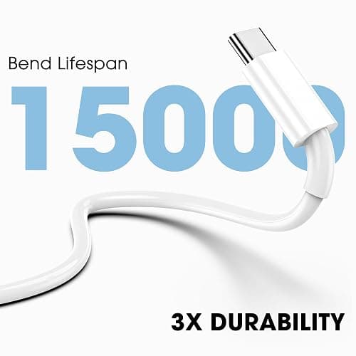 USB C to USB C Cable for Apple, 3-Pack 6FT, 60W USBC/Type-C Fast Charger Cord Compatible with iPhone 17/16 Pro Max, iPhone 17 Air, iPad Pro/Air thumbnail 5