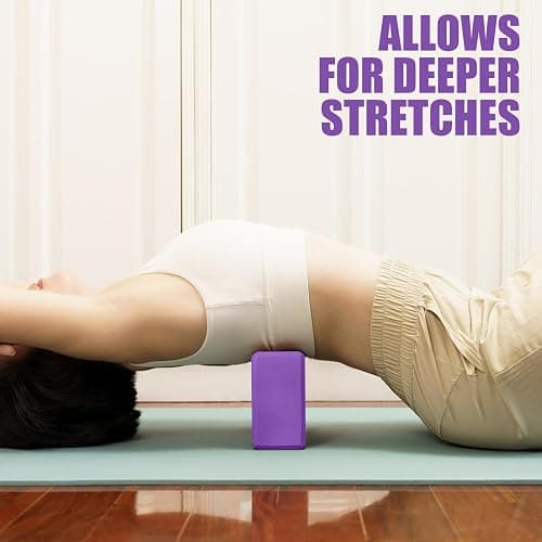2 Pcs Yoga Blocks, 9"x6"x3" Foam Blocks Yoga Props for Pilates Stretching and Meditation Exercise Blocks Lightweight Yoga Essentials thumbnail 7