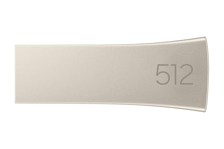 Samsung BAR Plus USB 3.2 Flash Drive, 512GB USB Standard Type-A, Speeds Up to 400MB/s, Portable Storage Memory Stick, Durable Thumb Drive Compatible with USB 3.0/2.0, MUF-512BE3/AM, Champagne Silver thumbnail 3