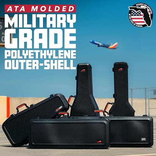 Gator Cases Molded Flight Case for Strat/Tele Style Electric Guitars with TSA Approved Locking Latch, (GTSA-GTRELEC) thumbnail 9