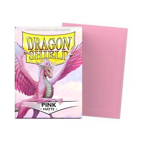 Dragon Shield | Standard Size Matte Card Sleeves | 100 CT - Smooth & Tough TCG Sleeves - Compatible with Pokemon, Flesh & Blood, One Piece & Magic The Gathering | Pink thumbnail 2