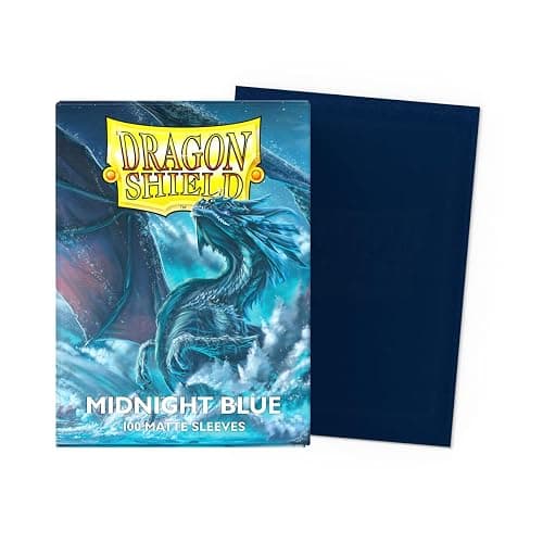 Dragon Shield | Standard Size Card Matte Sleeves | 100 CT - Smooth & Tough Premium TCG Sleeves | Compatible with Pokemon, Flesh & Blood, One Piece & Magic The Gathering | Midnight Blue thumbnail 2