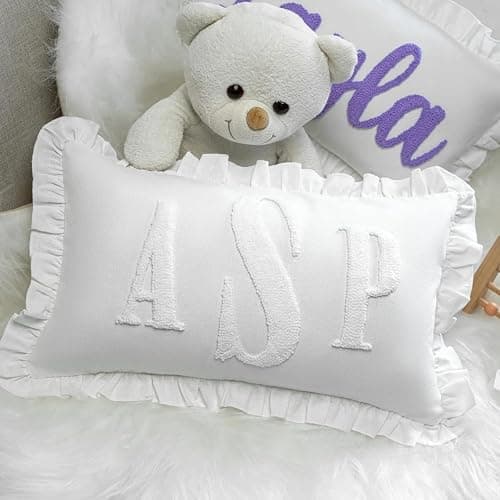 mia'spillow lab Personalized Baby Name Pillow, Custom Toddler Gift, Newborn Gift, New Mom Gift, Pregnancy Gift, Baby Reveal, Punch Needle thumbnail 3