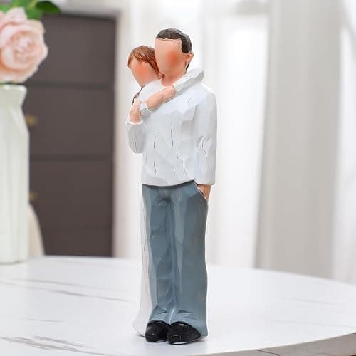 BUTILIVEEN Dad and Adult Daughter Figurines, Gifts for Dad from Daughter for Father’s Day, Christmas and Wedding, Father of The Bride Gifts, 8inch, Resin thumbnail 7