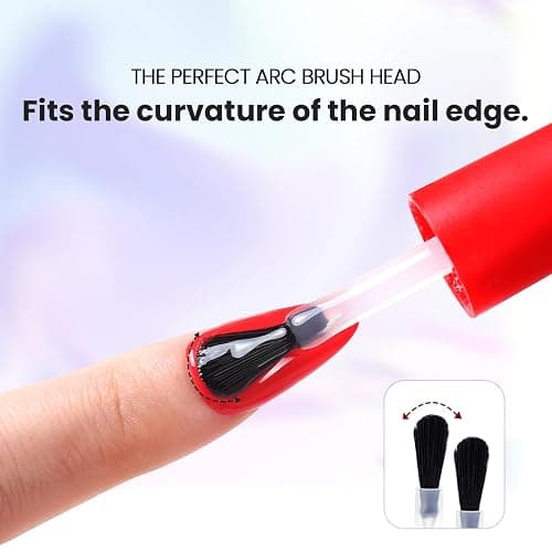 Lavender Violets 15ml 5 in 1 Nail Glue Gel for Nail Tips and Clear Acrylic Nails Long Lasting, Curing Needed UV Extension Glue for False Nail Tips and Press on Nails, Christmas Nail Art A111 thumbnail 5