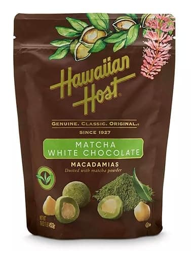 Hawaiian Host Matcha White Chocolate Macadamias - 16 oz Bag (Pack of 1) - Image 1