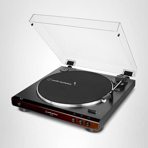 Audio-Technica At-LP60X-BW Fully Automatic Belt-Drive Stereo Turntable, Hi-Fi, 2 Speed, Dust Cover, Anti-Resonance, Die-Cast Aluminum Platter Brown thumbnail 5