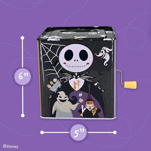 KIDS PREFERRED Disney Baby The Nightmare Before Christmas Jack Skellington Classic Jack-in-The-Box Musical Toys for Babies and Toddlers thumbnail 2