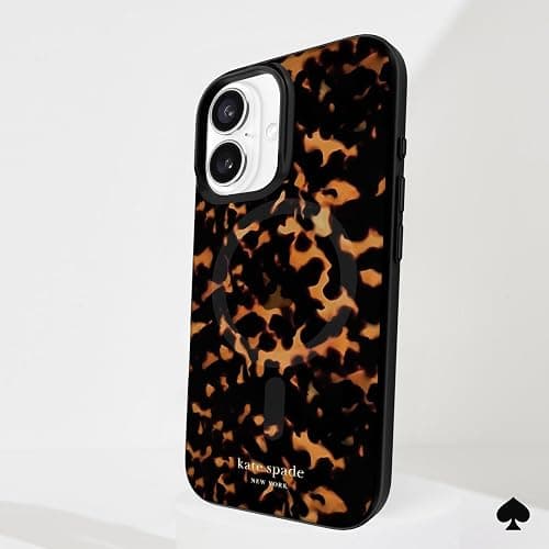 kate spade new york iPhone 16 Case - Compatible with MagSafe - Designer Phone Case - Tortoise thumbnail 7