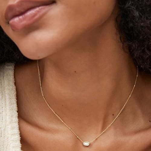 Kendra Scott Mini Elisa 14k Gold-Plated Satellite Short Pendant Necklace, Fashion Jewelry for Women thumbnail 3