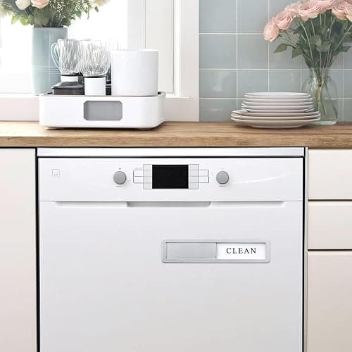 Premium Stainless Steel Dishwasher Magnet Sign - Aluminum Alloy Magnet dishwasher magnet clean dirty Dirty/Clean Dishwasher Indicator (Silver) thumbnail 6
