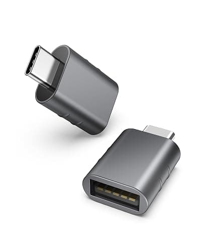 Syntech USB C to USB Adapter Pack of 2, USB 3.0 Female to Thunderbolt 4/3 Adapter Compatible with MacBook Pro Air 2024, Surface, iPad, iPhone, Galaxy Notebook, XPS and More Type C Devices, Space Grey - Image 1