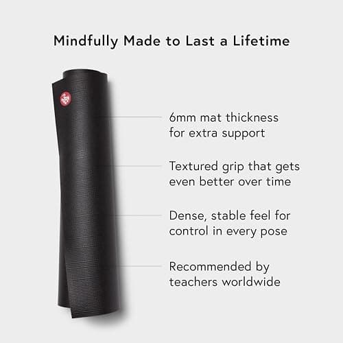 Manduka PRO Yoga Mat - 6mm | Lifetime Durability | Hygienic Construction | Premium Studio Quality | Teacher Approved thumbnail 2