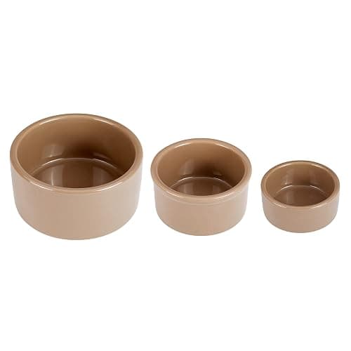 Kaytee Stoneware Ceramic Pet Hamster Bowl, Brown, 3-Inch thumbnail 2