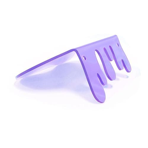 SetGame 2-Pack Small Acrylic Shelves, 7 Inch Floating Shelves, Purple | Display Shelves For Wall, Home Room Decor Wall Shelves for Small Album & Items Organizer Display Dripping Wall Decor thumbnail 5