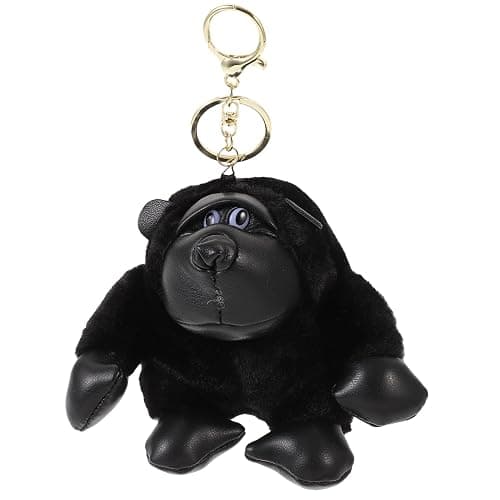 PRETYZOOM Plush Gorilla Keychain Pendant Stuffed Animal Hanging Charm Cartoon Plush Hanging Decor - Image 1