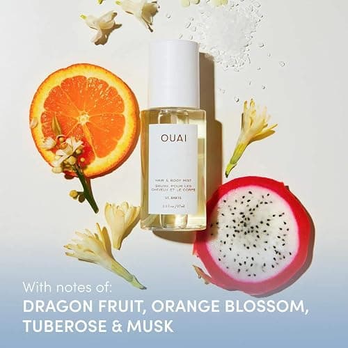 OUAI St. Barts Body Mist - Tropical Scented Hair Perfume and Body Spray with Notes of Dragon Fruit, Orange Blossom, Musk & Tuberose - Fragrance Mist (3.3 Fl Oz) thumbnail 2