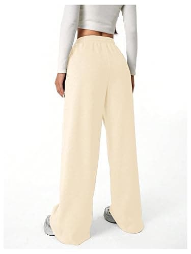 Verdusa Girl's Bowknot Baggy Sweatpants Lightweight Straight Leg Athletic Pants with Pockets thumbnail 2