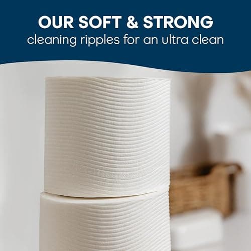 Cottonelle Ultra Clean Toilet Paper with Active CleaningRipples Texture, Strong Bath Tissue, 24 Family Mega Rolls = 132 Regular Rolls (4 Packs of 6) thumbnail 4