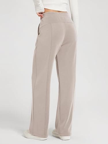 ODODOS Women's Modal Soft Wide Leg Pants with Pockets Adjustable Shockcord High Waist Casual Lounge Pants-27/29/31" Inseam thumbnail 2