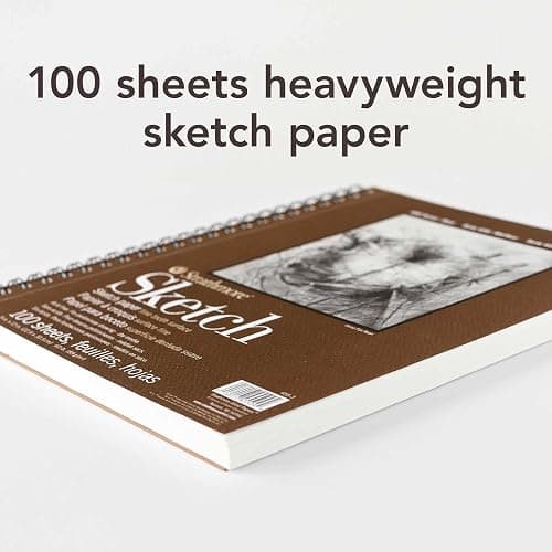 Strathmore 400 Series Sketch Pad, 9x12 inch, 100 Sheets - Artist Sketchbook for Drawing, Illustration, Art Class Students thumbnail 6