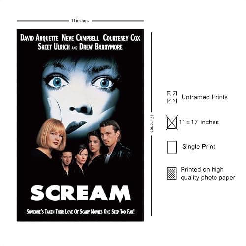 FatCat Wall Graphics Scream - 1996 Movie Poster Frameless Gift 12 x 18 inch（30cm x 46cm）-LT-071 thumbnail 3