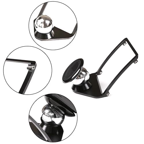 HAPPYHORSE for BMW 4 Series 3 Series M4 F36 F35 F34 F33 F32 F31 F30 F23 F22 F82 F80 2013-2019 Car Accessories Alumium Alloy Mobile Phone Holder Trim (Black) thumbnail 9