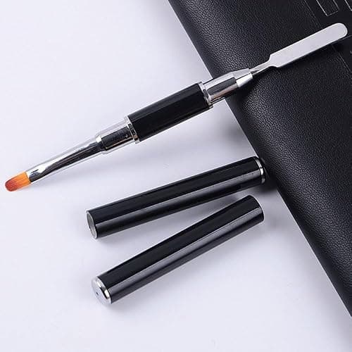 5 Pcs Silicone Nail Art Sculpture Pen with 1 Pcs Dual-Ended Poly Gel Brush Nail Dotting Tool Nail Art DIY Decoration Tool for Home Salon thumbnail 5