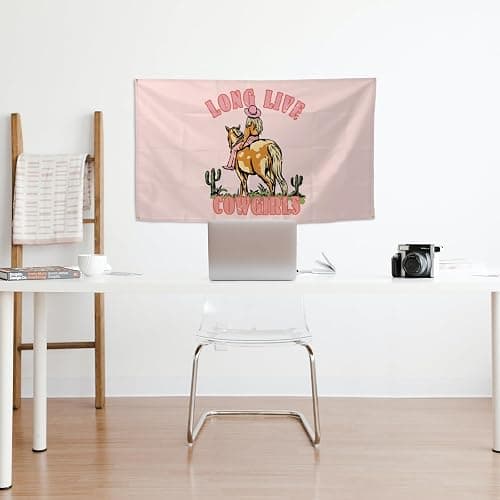 Zach Music Flags Long Live The Cowgirls Flags Aesthetic Decorative Durable 3x5 Feet Flag Suitable For Indoor And Outdoor Decorate for College Dorm Room ,Parties, travel, filming, events, festivals thumbnail 2