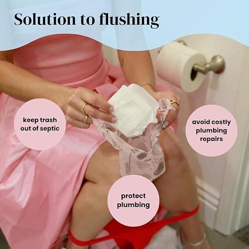 Scensibles Personal Care Disposal Bags (50 Count) - For Tampons, Pads, Liners, Condoms & More - Discreet, Hygienic & Odor-Reducing Disposal Solution thumbnail 4